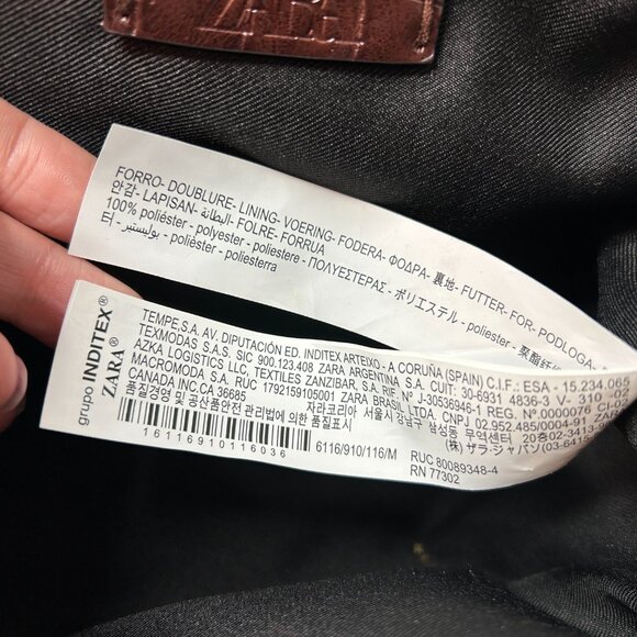 Zara MOCK CROC CITY BAG - Picture 4 of 5